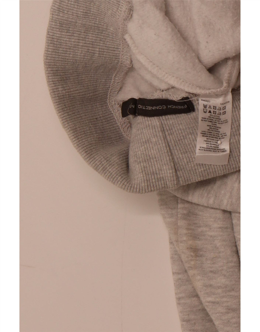 FRENCH CONNECTION Calça de treino feminina Joggers UK 12 cinza médio