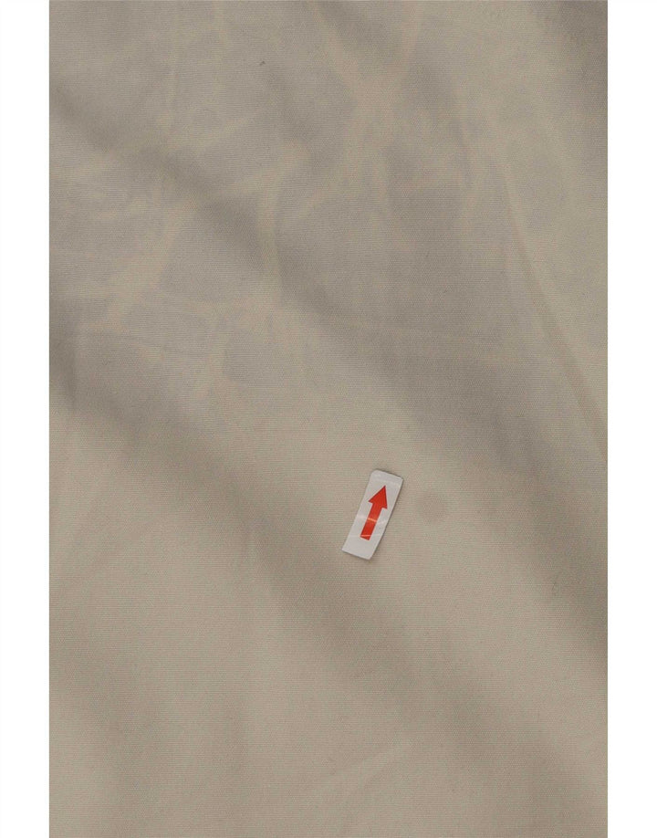 Jaqueta bomber masculina vintage Reino Unido 38 listrado branco médio