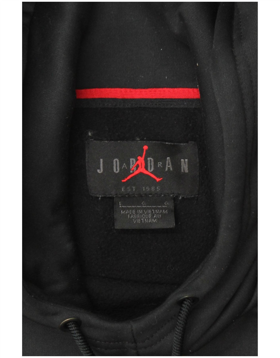 JORDAN Masculino Dri Fit moletom com capuz grande poliéster preto