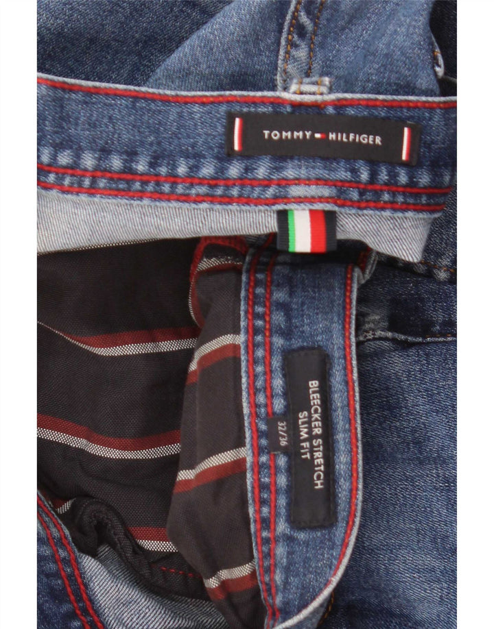 Tommy Hilfiger Masculino Bleecker Slim Jeans W32 L36 Azul