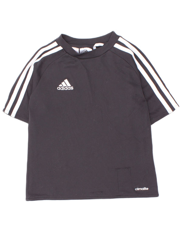 Camiseta Adidas Boys Climalite Top 7-8 Anos Preto Poliéster