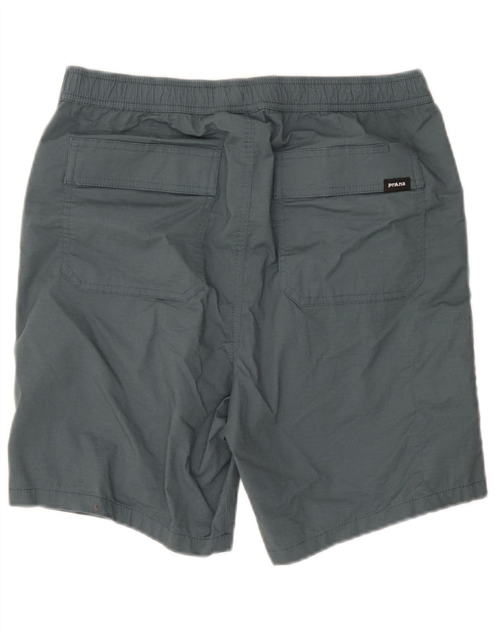 Prana Mens Chino Shorts Médio W32 Algodão Cinza