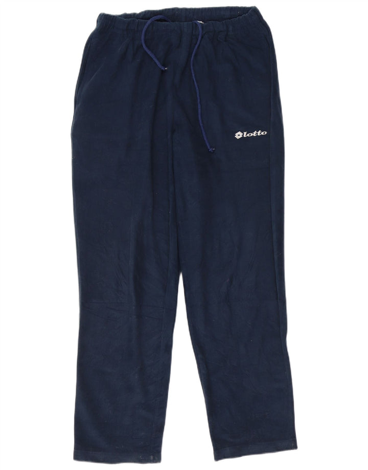 Lotto Mens Velour Full Tracksuit Médio Azul Marinho Colourblock Poliéster