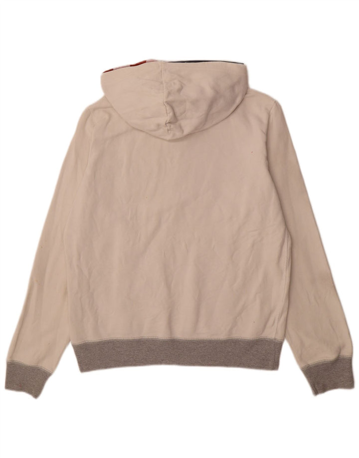 Jumper feminino com capuz gráfico CONVERSE UK 14 algodão branco médio