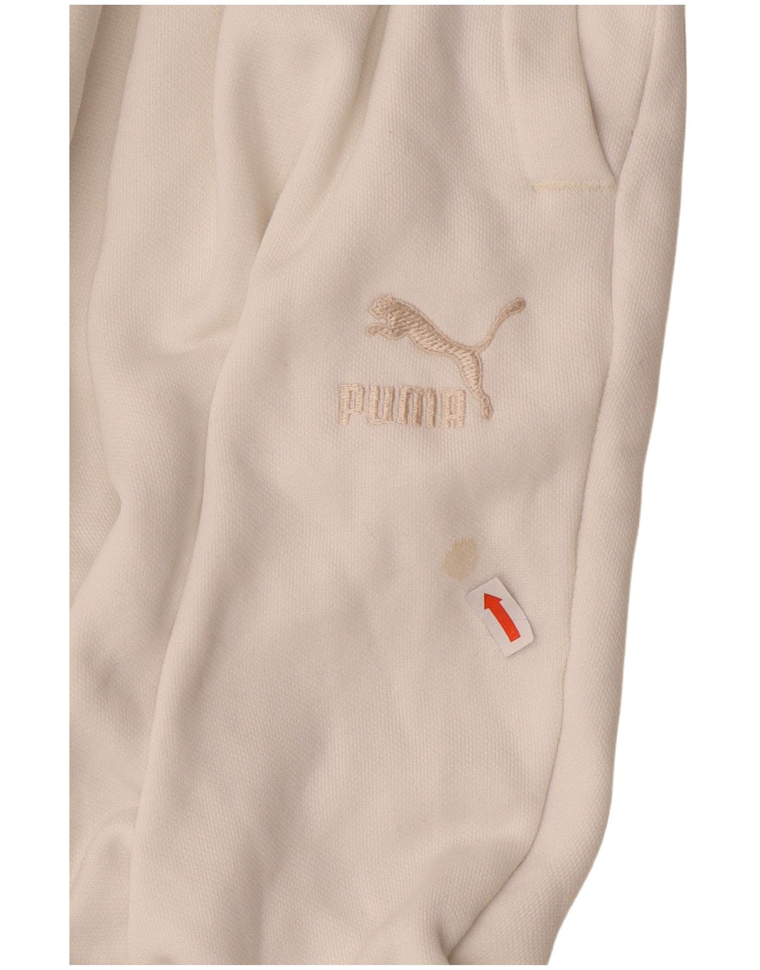 Calça de treino masculina PUMA joggers grande algodão branco