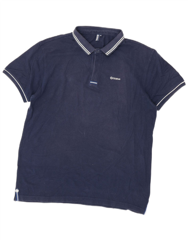 Camisa polo masculina Colmar XL azul marinho algodão