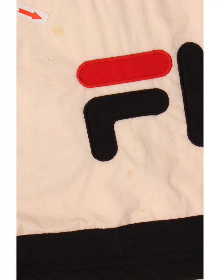 Jaqueta masculina Fila Graphic Padded UK 38 médio preto colorblock nylon
