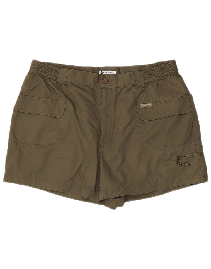 Shorts cargo masculinos COLUMBIA W38 XL cáqui