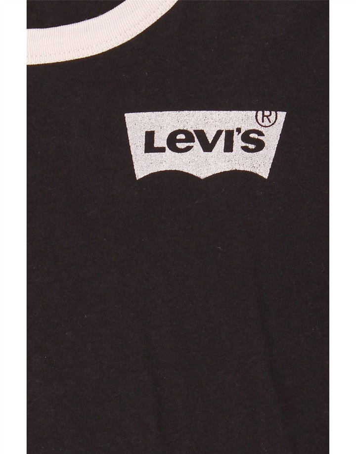 Camiseta feminina Levi's UK 14 Medium Black Colourblock