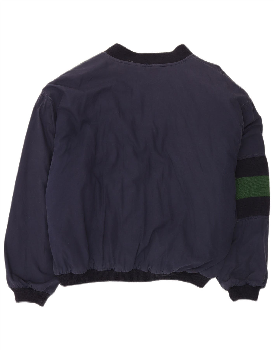 Jaqueta bomber masculina VINTAGE UK 42 XL azul marinho colorblock