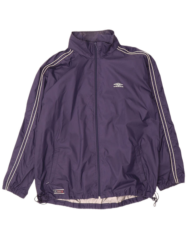 Umbro Mens Tracksuit Top Jacket UK 42 XL Azul Marinho Nylon