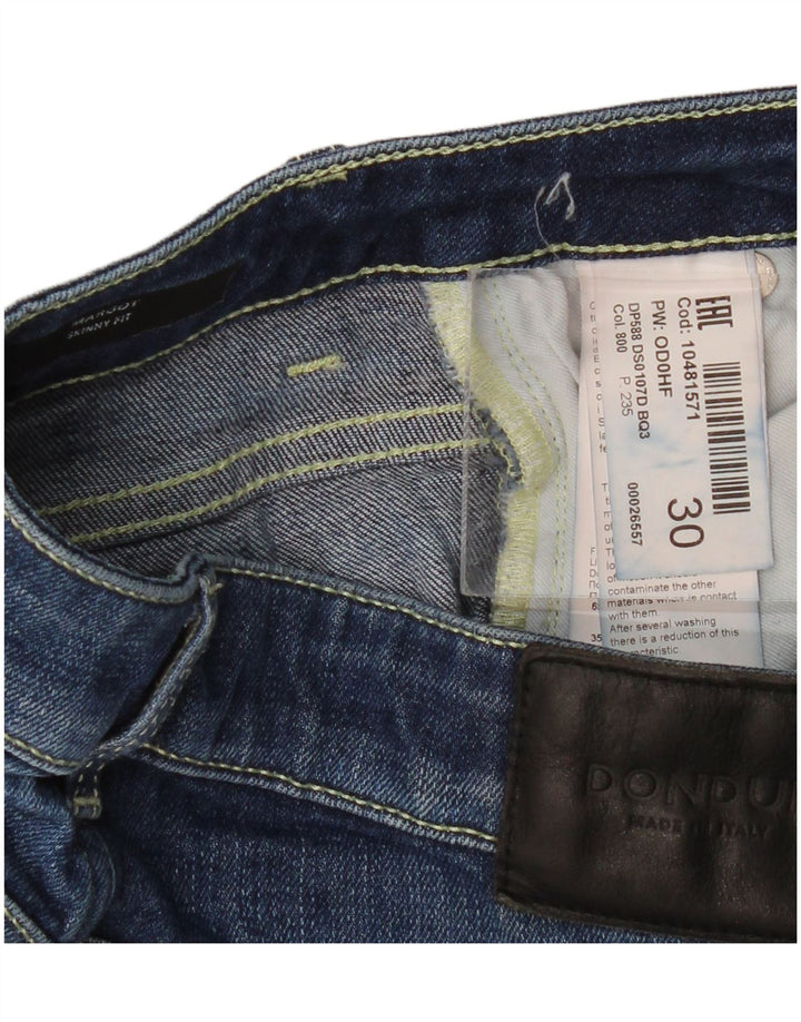 Dondup Jeans Skinny Feminino W30 L30 Azul Algodão