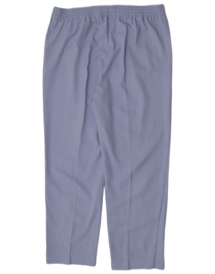 Calça feminina Marks & Spencer Regular Fit Reino Unido 16 Grande W34 L28 Azul