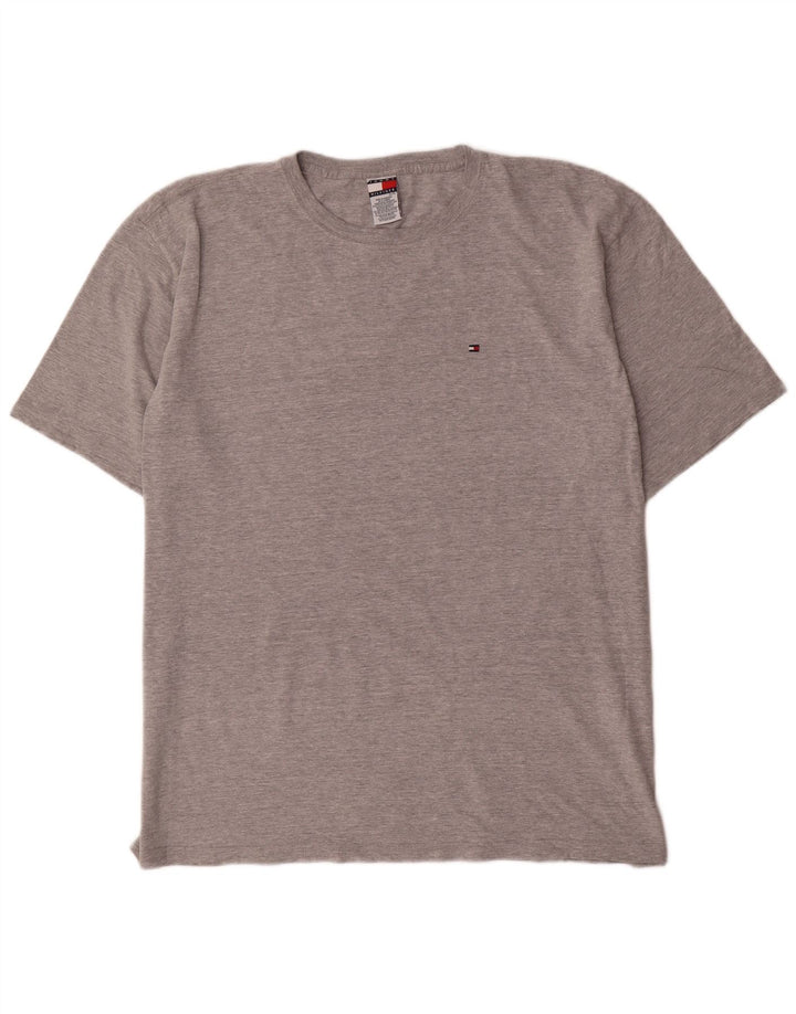 Camiseta masculina Tommy Hilfiger Top XL algodão cinza