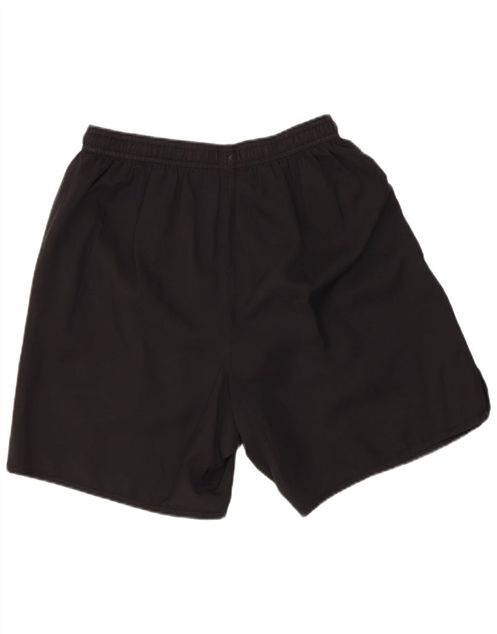 Umbro Mens Graphic Regular Sport Shorts Pequeno Poliéster Preto