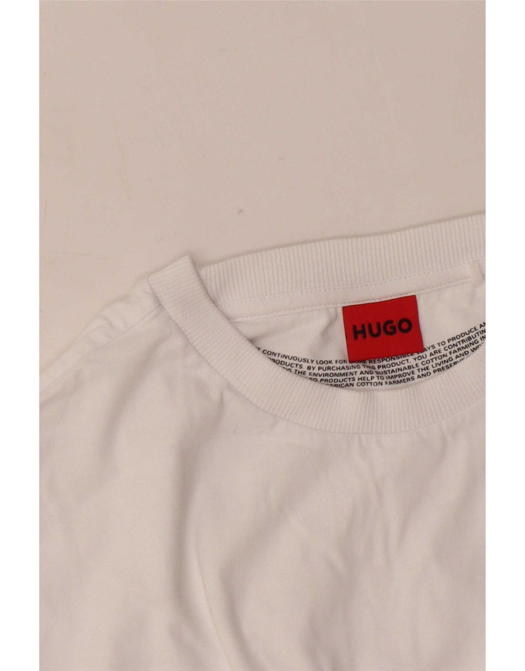 Camiseta gráfica masculina Hugo Boss Top médio branco