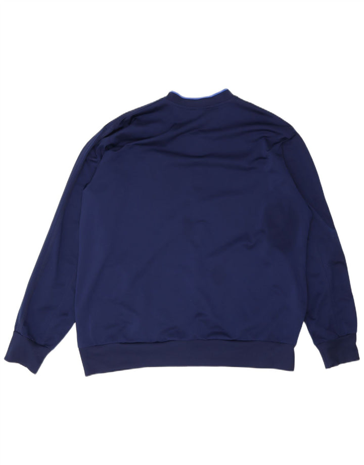 Adidas Mens Treino Top Jacket 2XL Poliéster Azul Marinho