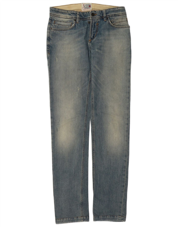 Dolce & Gabbana Jeans femininos desgastados slim W29 L33 algodão azul