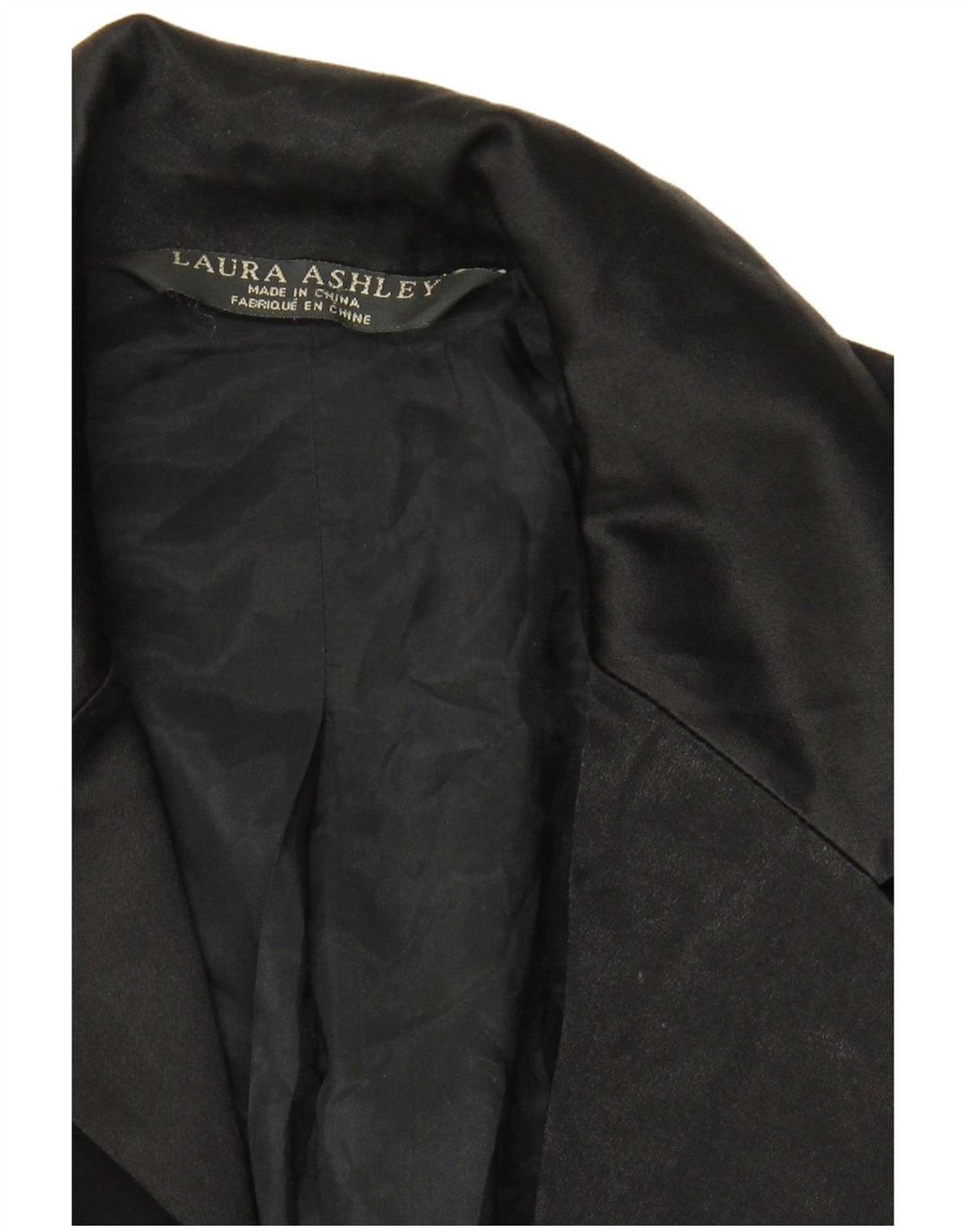 Jaqueta blazer feminina Laura Ashley com 1 botão Reino Unido 12 médio preto