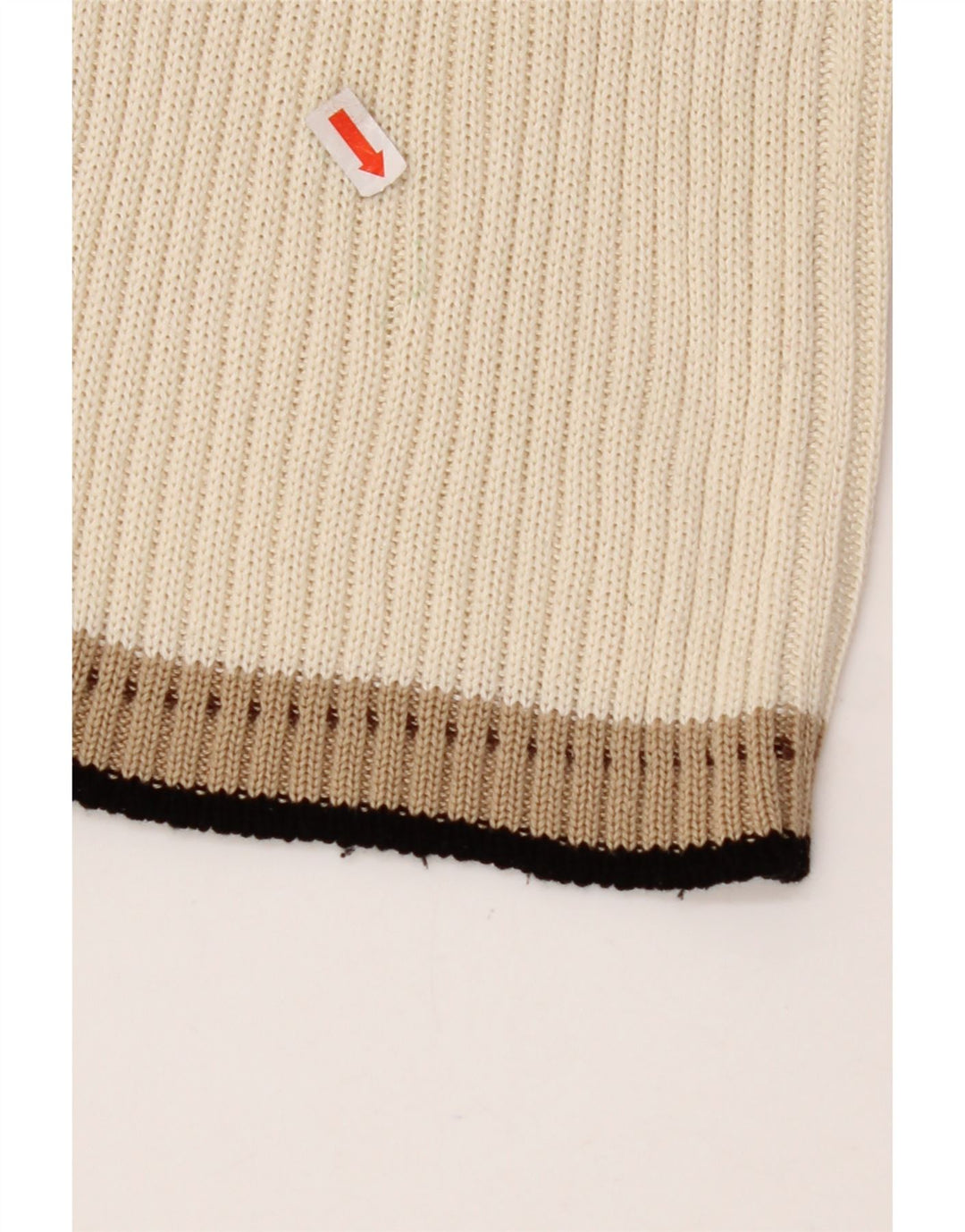 Suéter cardigã feminino CERRUTI 1881 Reino Unido 12 médio algodão branco