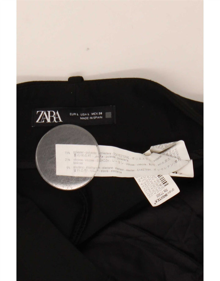 Calça Chino Cônica Feminina Zara Grande W30 L27 Poliéster Preto