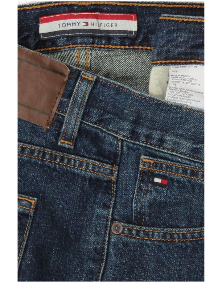 Jeans retos masculinos Tommy Hilfiger W38 L30 azul marinho