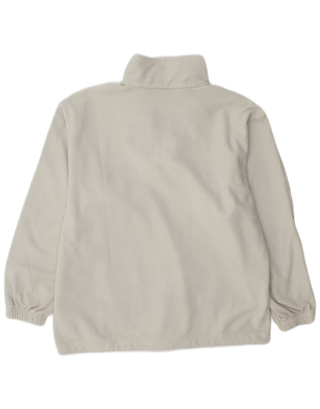 Kappa Mens Zip Neck Fleece Jumper Grande Off White Poliéster