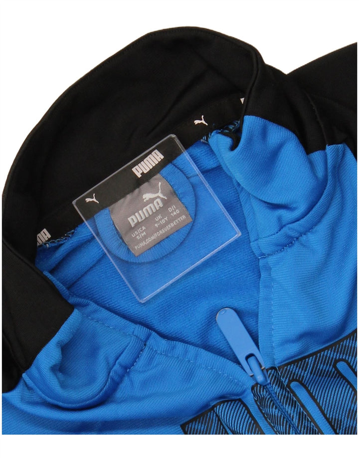 Jaqueta PUMA Boys Graphic Tracksuit Top 9-10 Anos Azul Colorblock