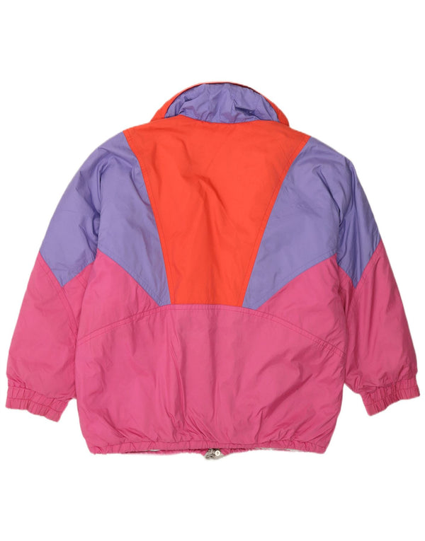 Jaqueta de esqui feminina Colmar Entrant Oversized EU 42 XL rosa Colourblock anos 90
