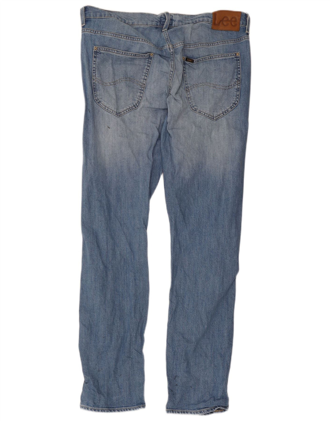 Lee Mens Daren Straight Jeans W34 L32 Azul Algodão
