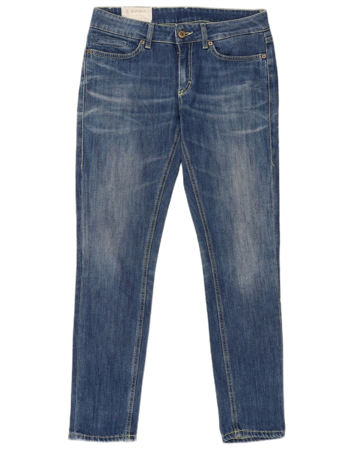 Dondup Jeans Slim Feminino W28 L28 Azul Algodão