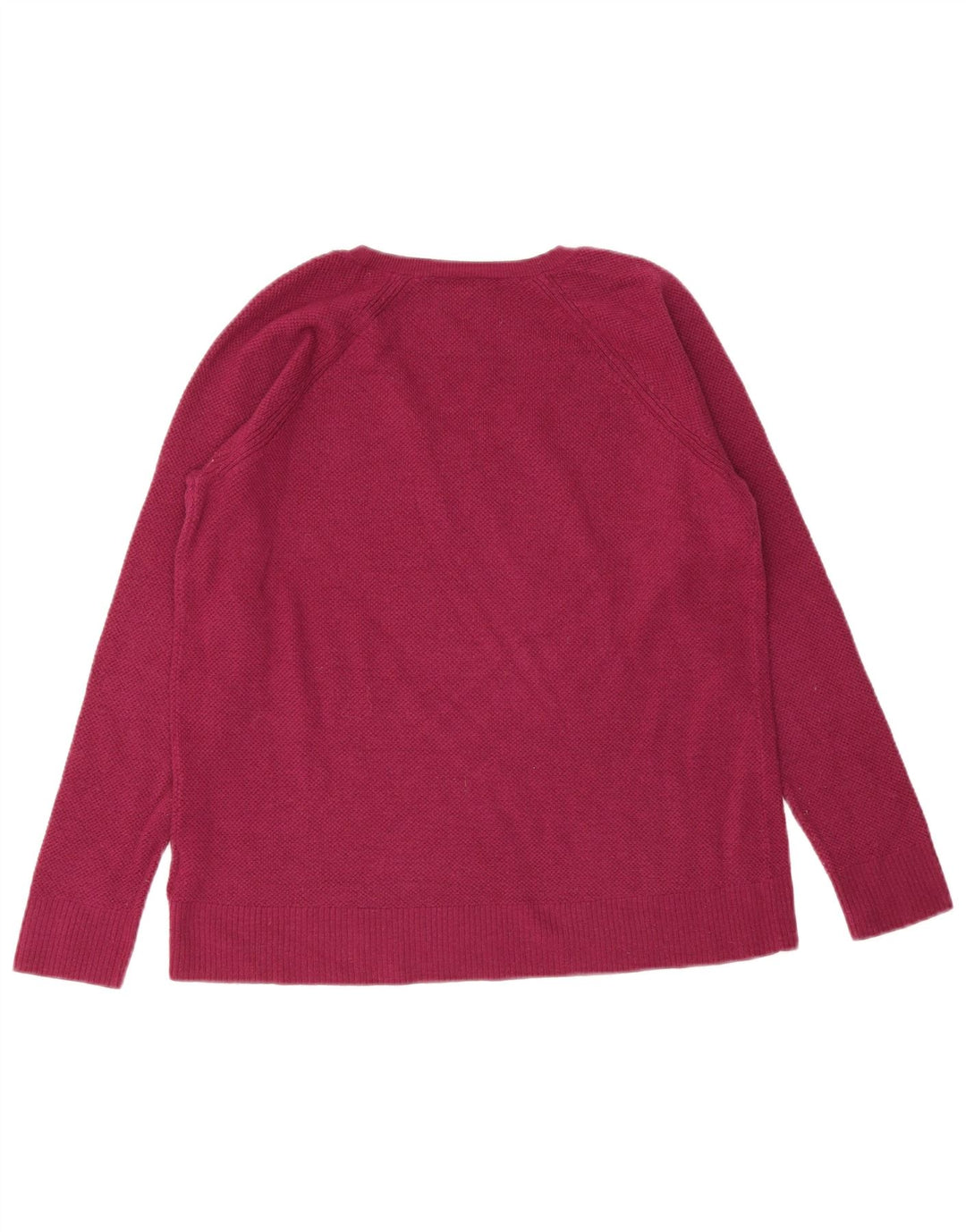 Suéter feminino Gap com decote em V Reino Unido 10 pequeno rosa nylon