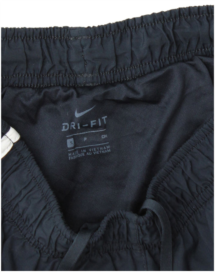 Shorts esportivo feminino NIKE Dri Fit UK 10 pequeno azul marinho poliéster