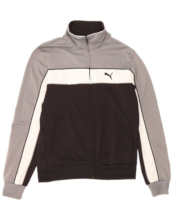 PUMA Mens Tracksuit Top Jacket Médio Multicolorido Colourblock Poliéster