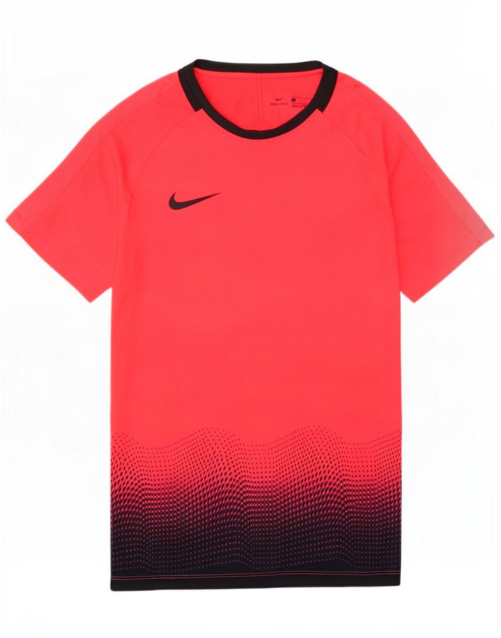 Camiseta Nike Masculina Dri Fit Top Pequeno Colorblock Vermelho