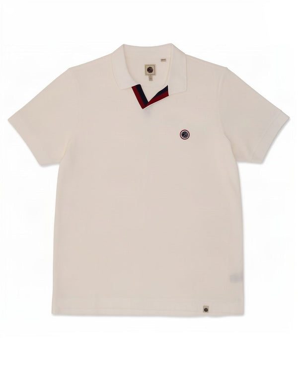 Camisa polo masculina Pretty Green XL algodão branco
