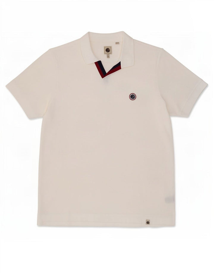 Camisa polo masculina Pretty Green XL algodão branco