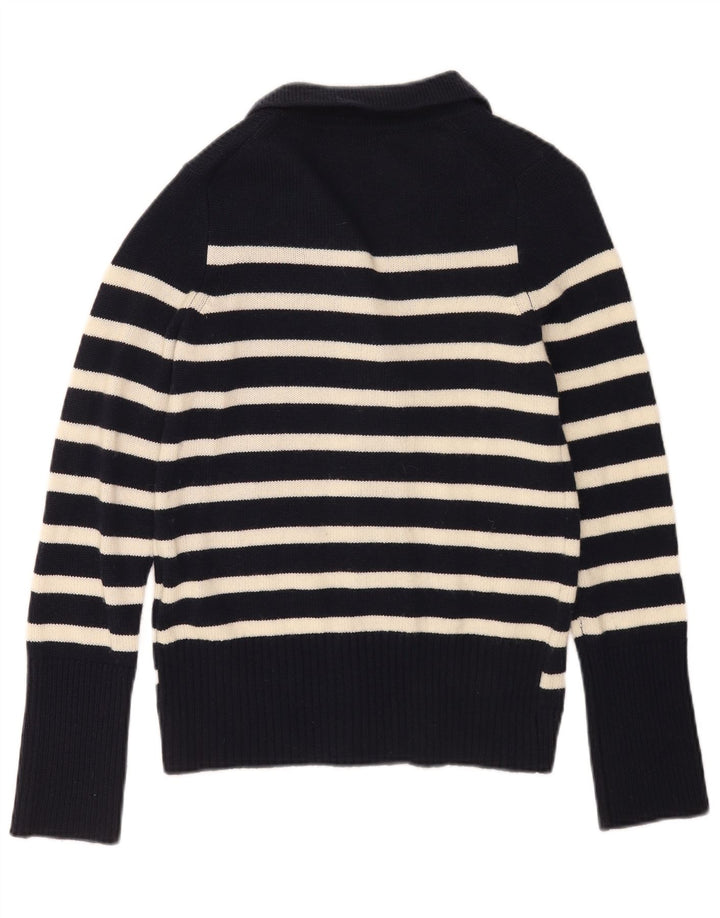 Suéter feminino Marks & Spencer Autograph Cardigan Reino Unido 8 pequeno azul marinho