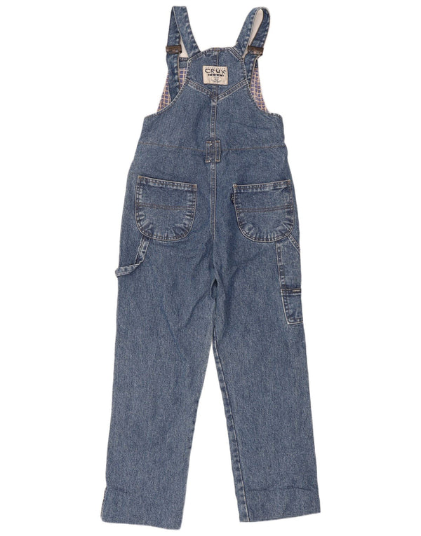 Macacão feminino vintage reto jeans W29 L27 algodão azul