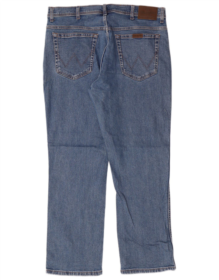 Jeans retos masculinos WRANGLER W36 L30 algodão azul