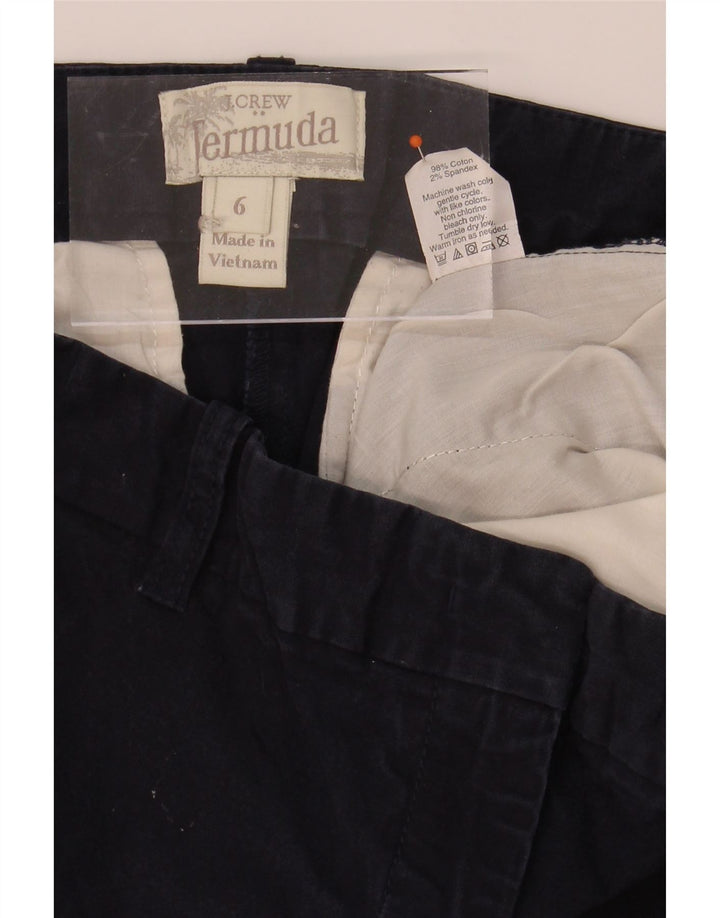 J. CREW Womens Bermuda Bermuda Shorts US 6 Medium W30  Navy Blue Cotton Vintage J. Crew and Second-Hand J. Crew from Messina Hembry 