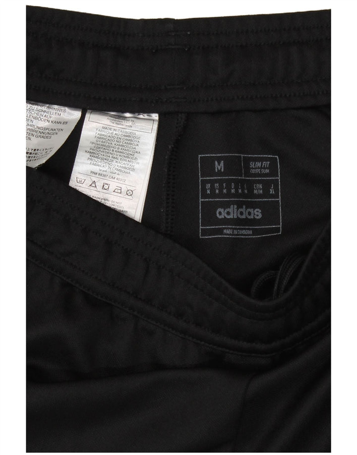 Calça de treino masculina Adidas Aeroready Slim Fit poliéster preto médio