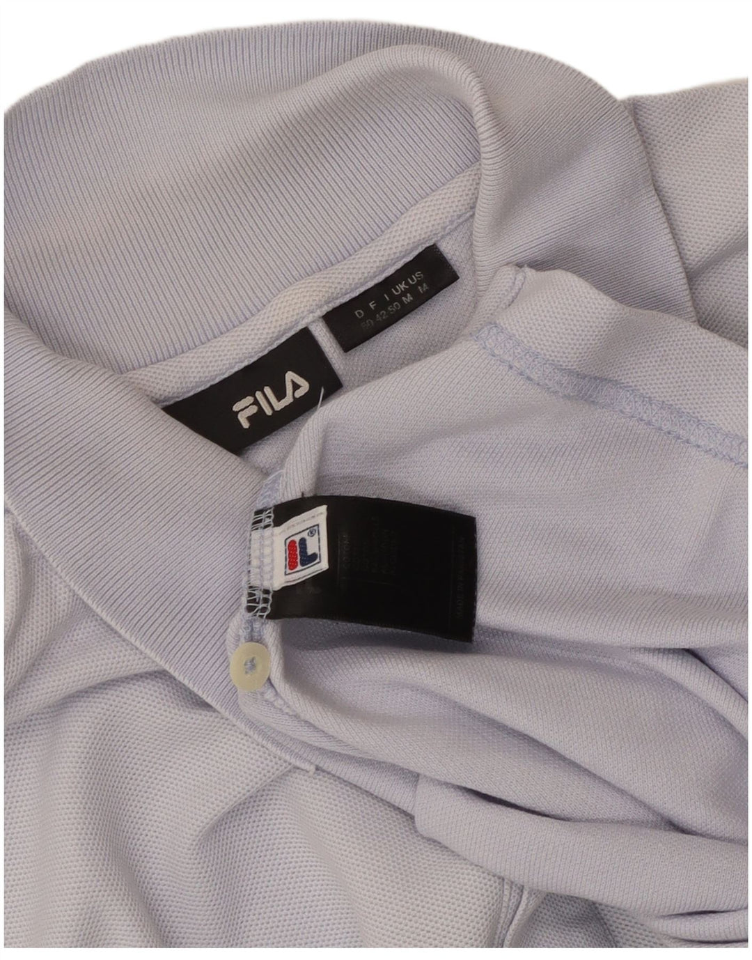 Camisa polo masculina Fila médio algodão azul