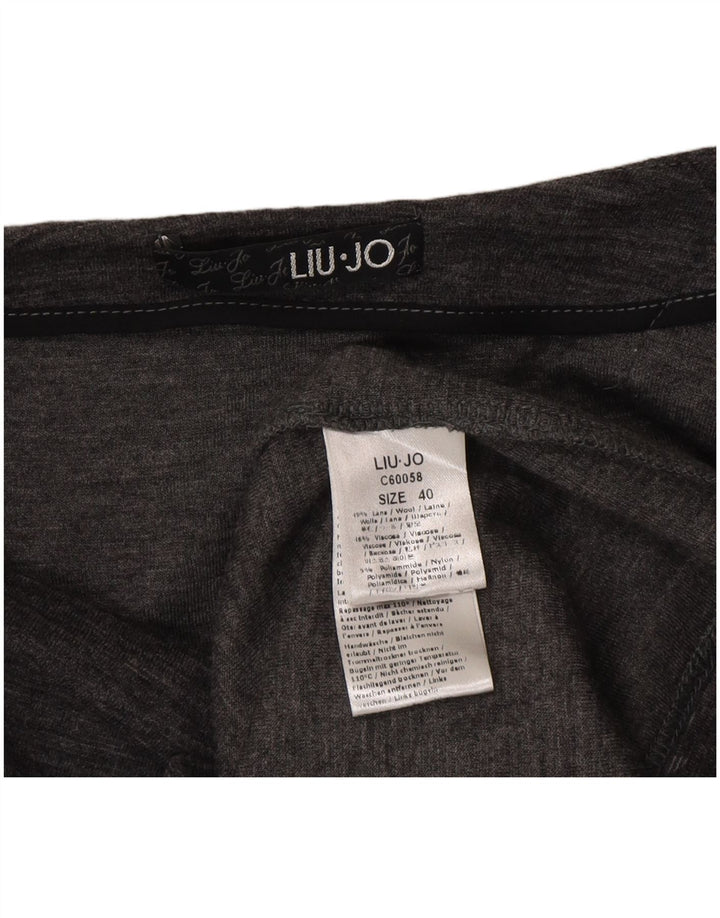 Liu Jo Vestido básico feminino sem mangas IT 40 Lã cinza pequena