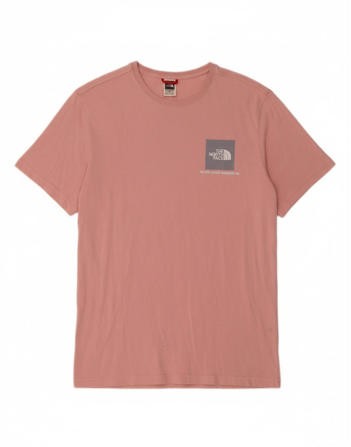 Camiseta masculina THE NORTH FACE Top médio algodão rosa