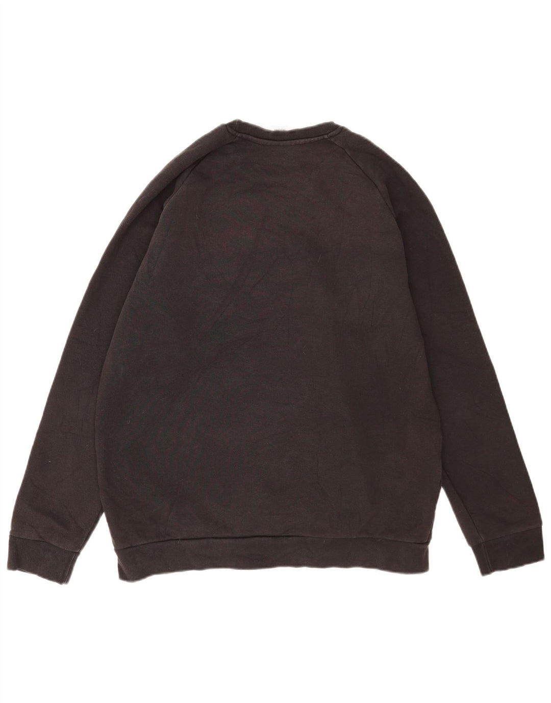 Adidas Mens Moletom Jumper Grande Algodão Preto