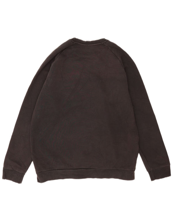 Adidas Mens Moletom Jumper Grande Algodão Preto