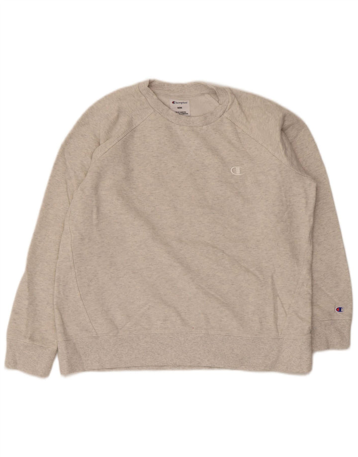 Champion moletom feminino jumper UK 14 algodão cinza médio