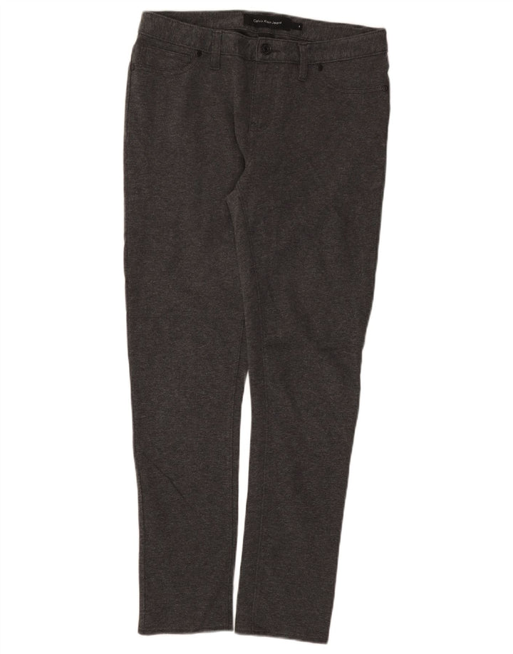 Calça Jegging Feminina Calvin Klein US 8 Médio W30 L28 Algodão Cinza