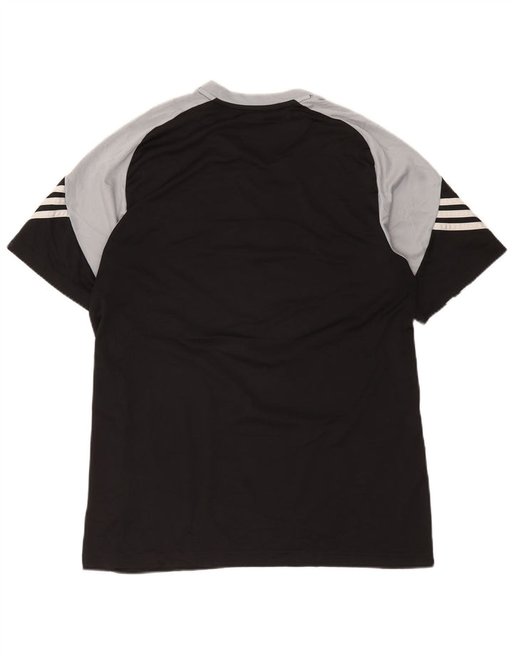 Camiseta Adidas Masculina Climalite Graphic Top Grande Preto Colorblock Poliéster